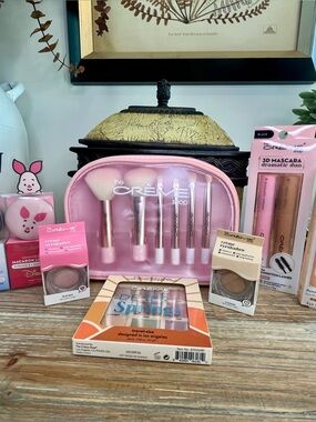 The Crème Shop 10pc Bundle: Kuromi, Disney, Desert Springs Palette & Brushes